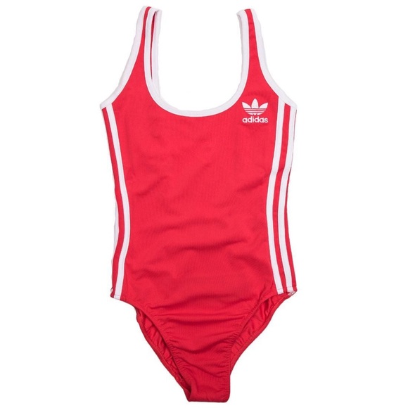 adidas red bodysuit